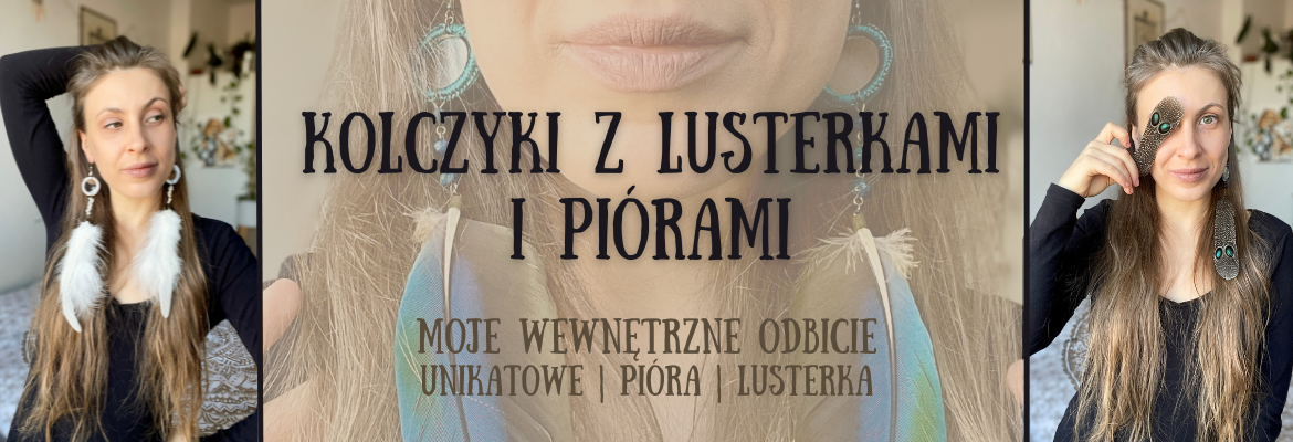 kolczyki z lusterkami