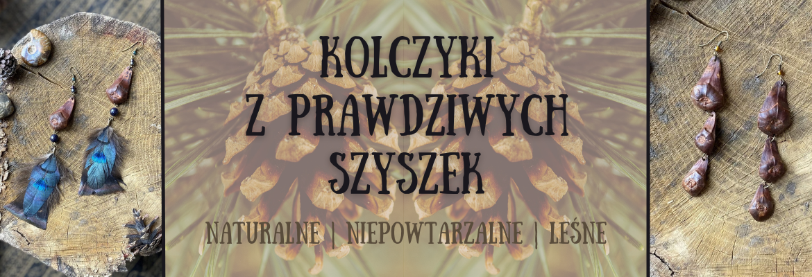 kolczyki z szyszek