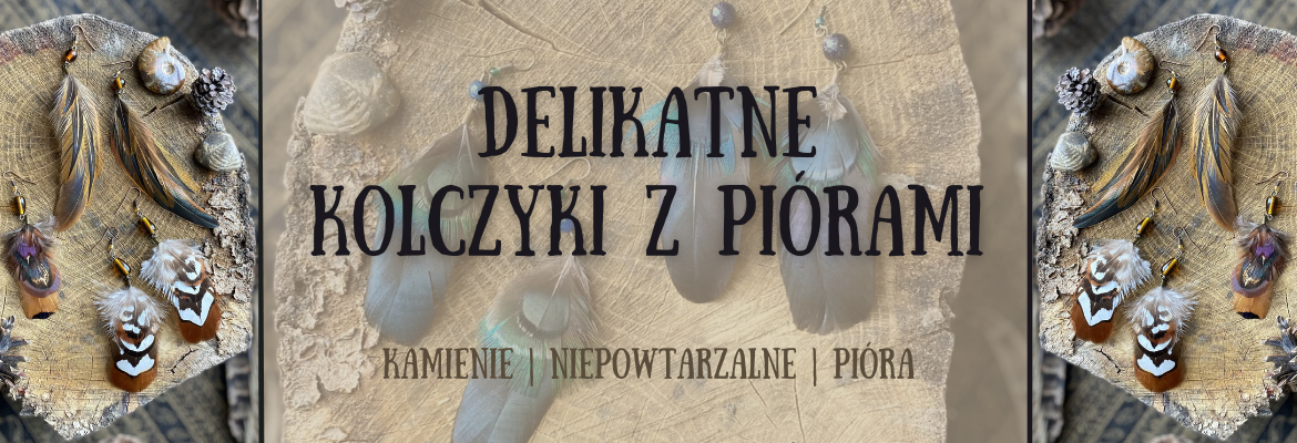 kolczyki z piórami